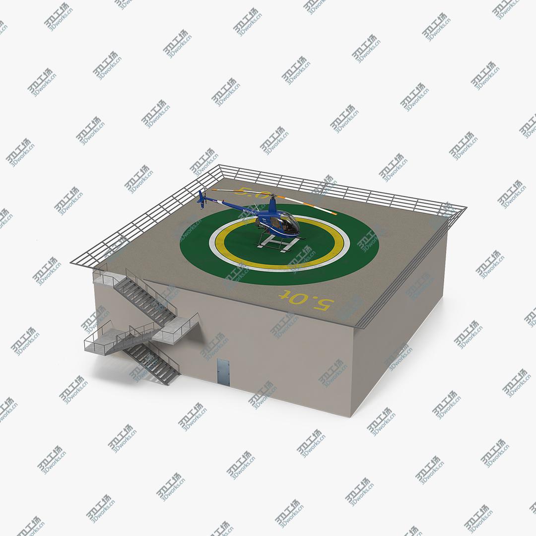 images/goods_img/202104021/3D Helicopter Robinson R22 on Landing Pad/1.jpg